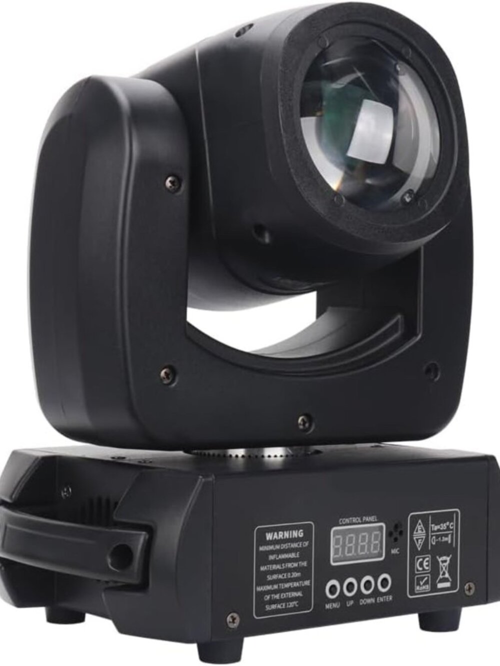 120W LED DMX Stage Light with 8 Colors, Rotating Prism & Gobos for DJ Events